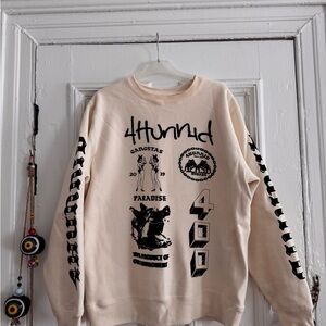 4HUNNID Crewneck Sweatshirt Cream